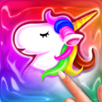 rainbow unicorn slime maker - jelly toy fun android application logo